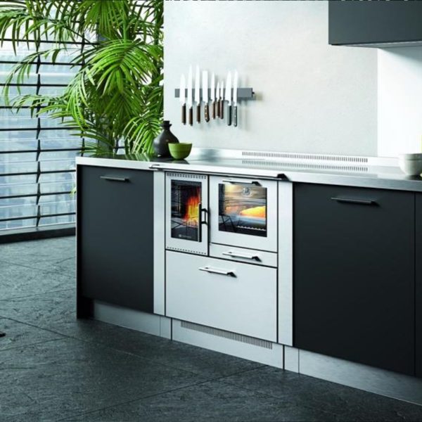 Cucina a pellet Pertinger 90 con forno e piastra di cottura - L'Ottagono Udine